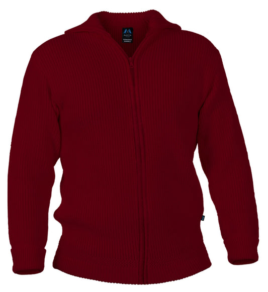 Hochwertige Troyer-Jacke aus 100% Schurwolle in der Farbe Weinrot - Weinrot