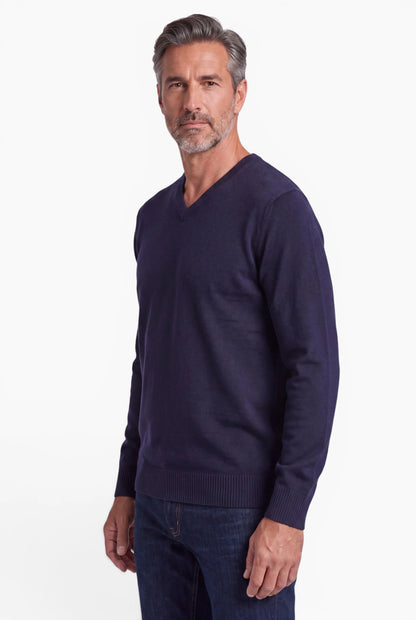 Merino-V-Pullover