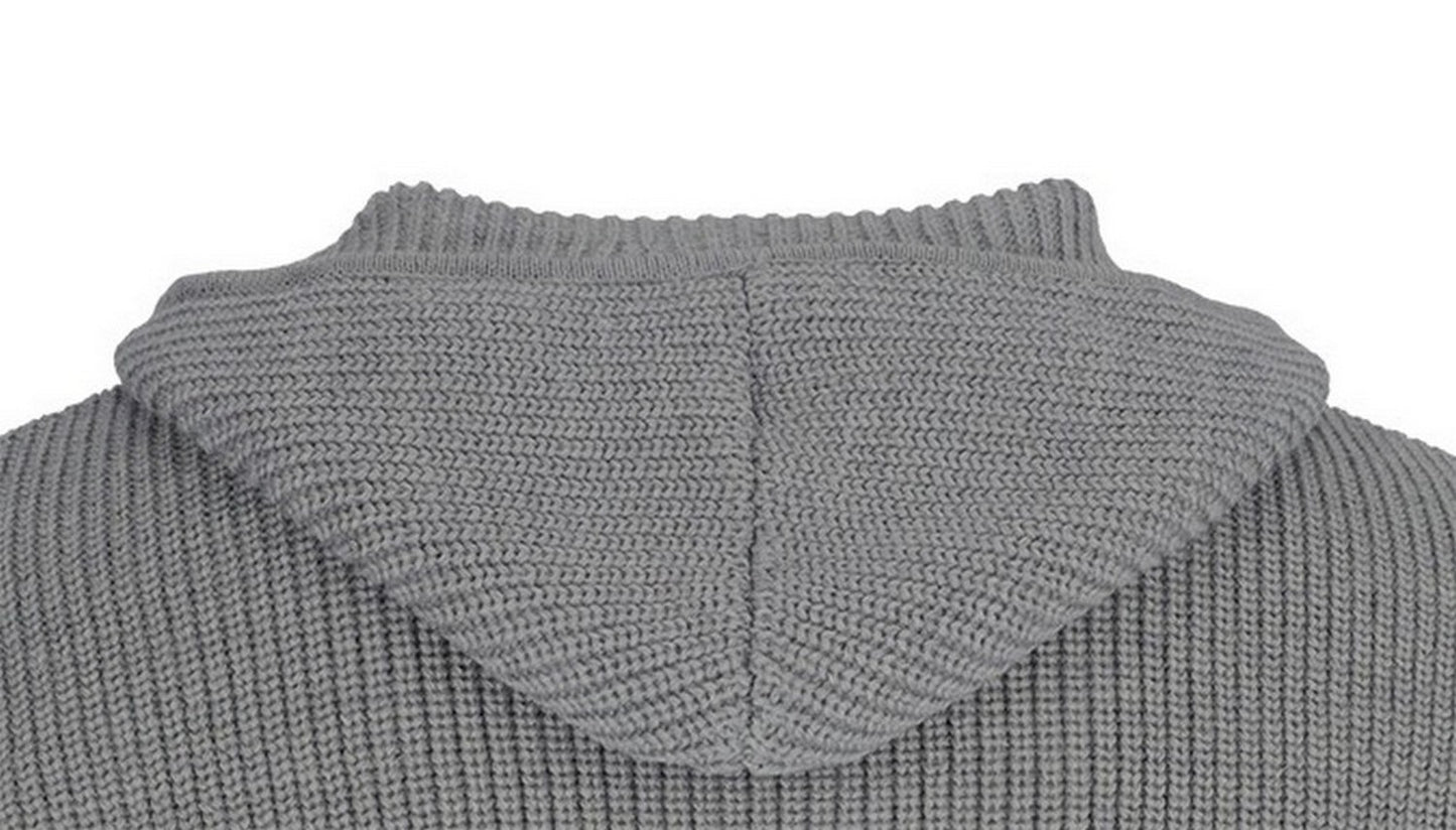 Nahansicht auf die gestrickte Kapuze