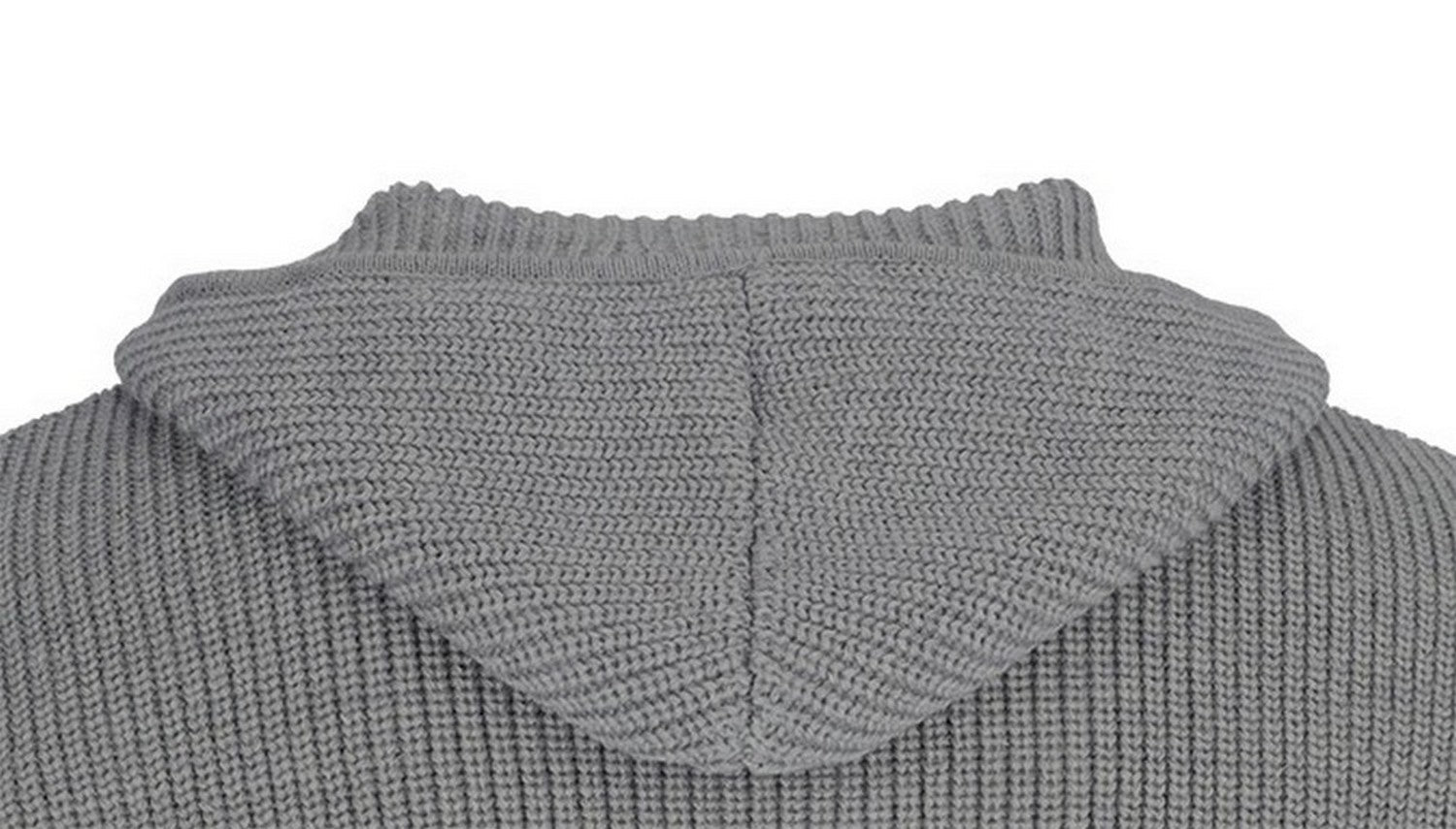 Nahansicht auf die gestrickte Kapuze