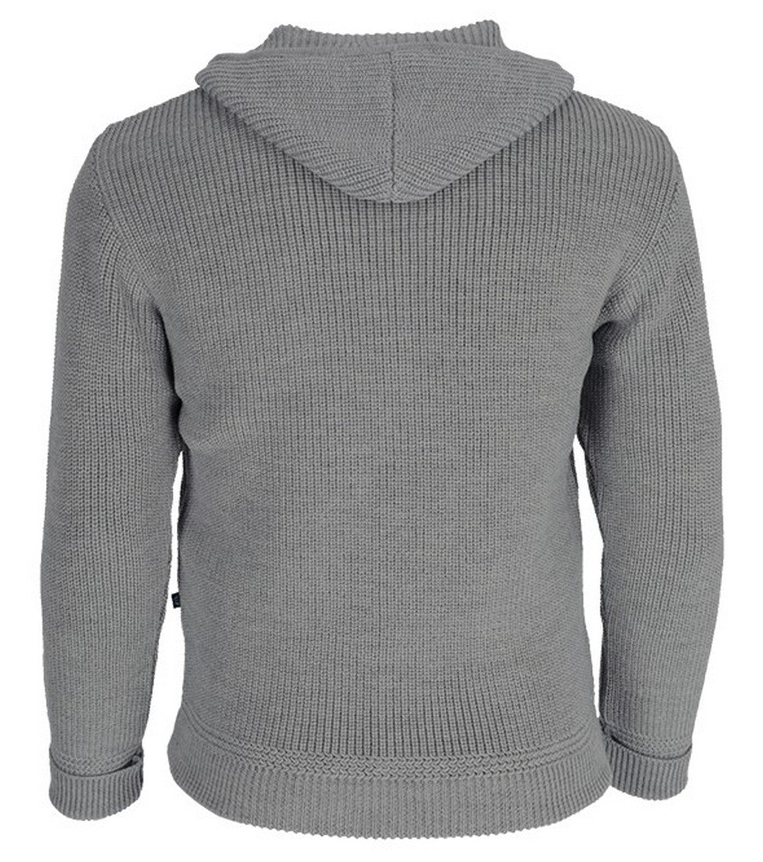 Rückansicht der Kapuzen-Troyer-Jacke