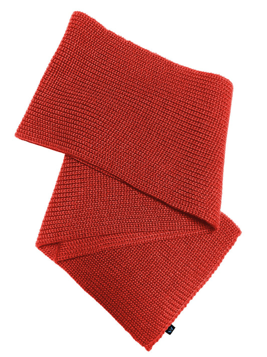 Blauer Peter Schal aus 100 % Merinowolle – weicher Strickschal in Rot aus nachhaltiger Fertigung - Rot