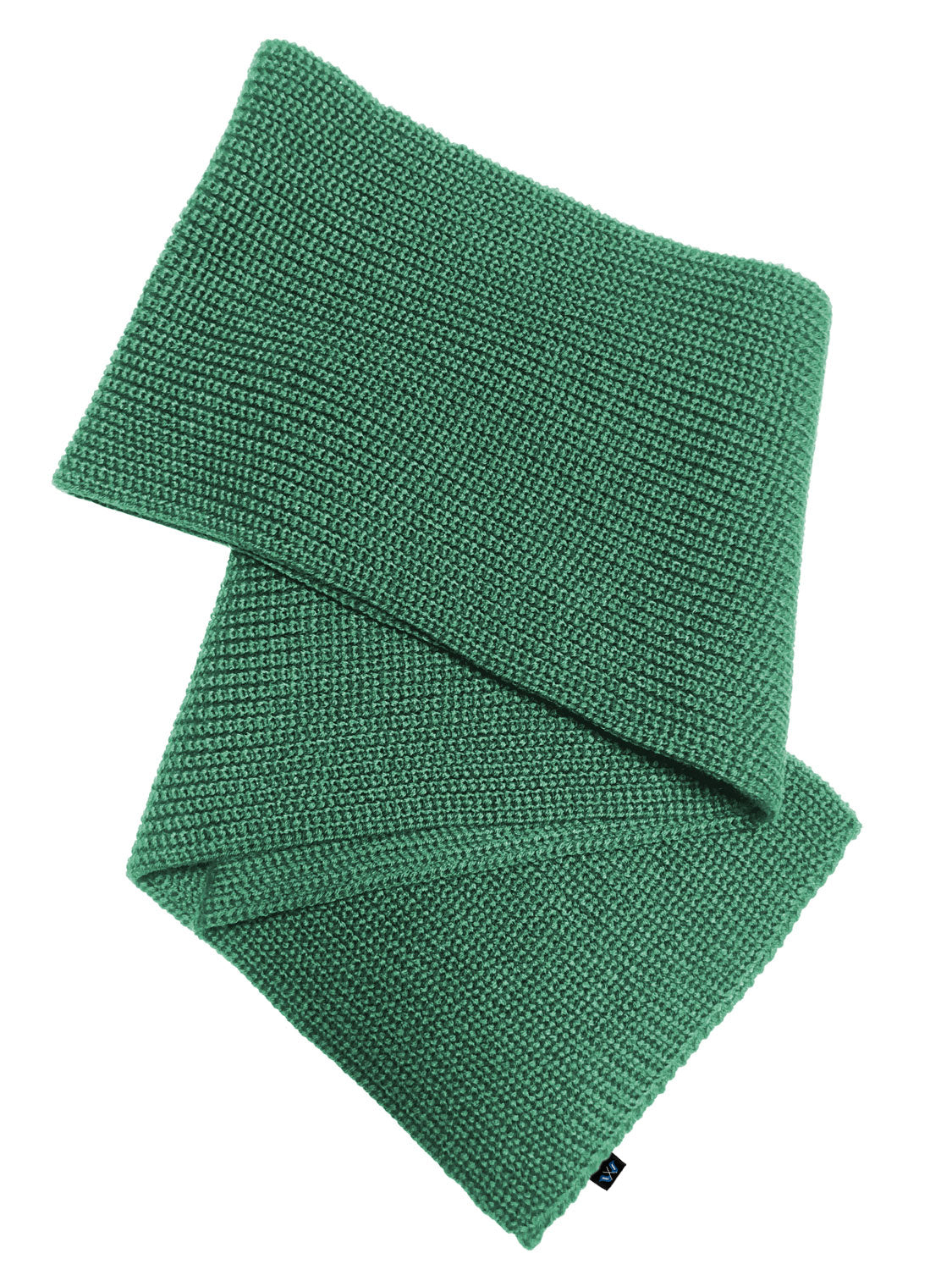 Blauer Peter Schal aus 100 % Merinowolle – weicher Strickschal in Tannengrün aus nachhaltiger Fertigung