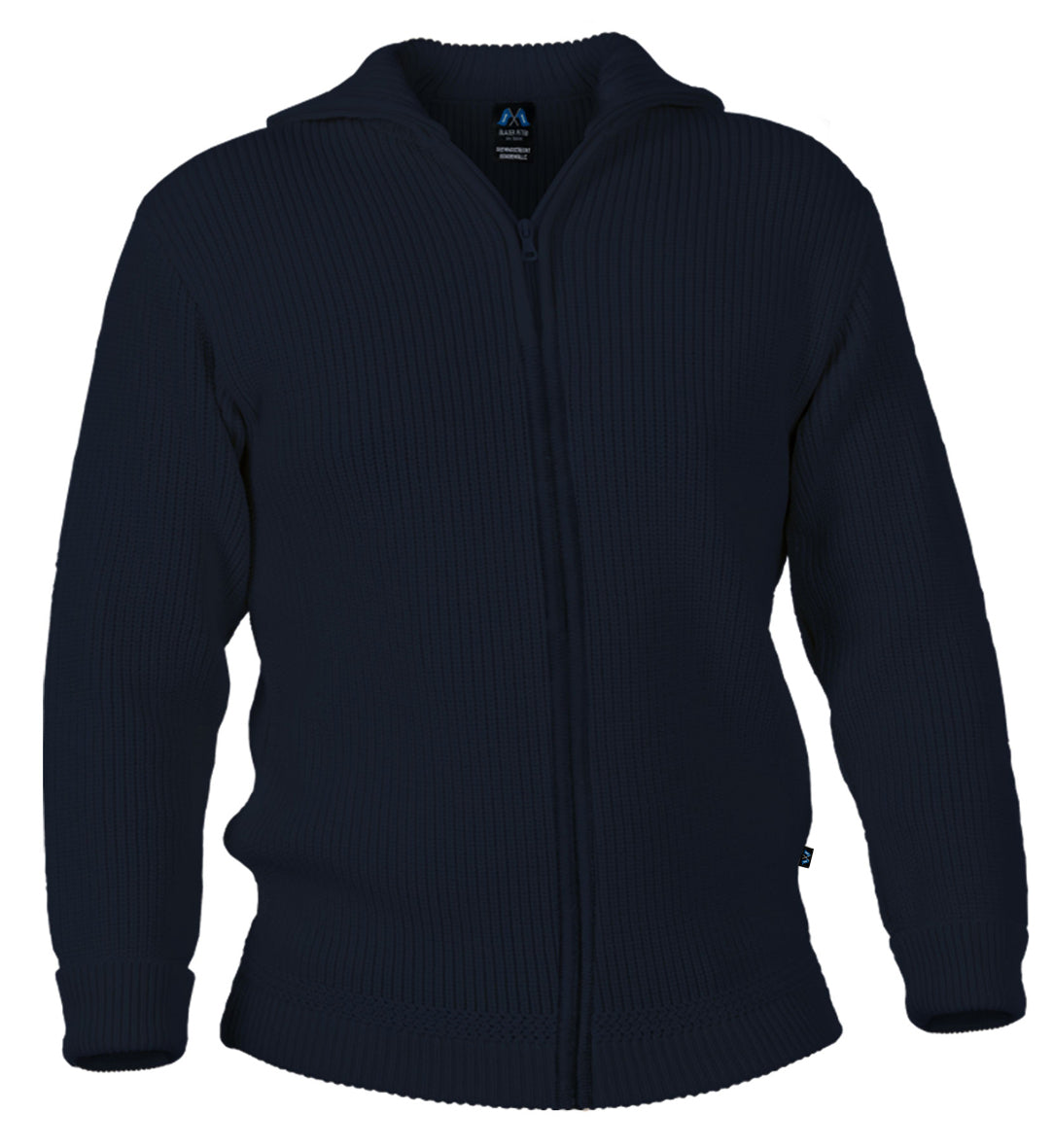 Hochwertige Merino-Troyer-Jacke aus 100% Merinowolle in der Farbe Marineblau