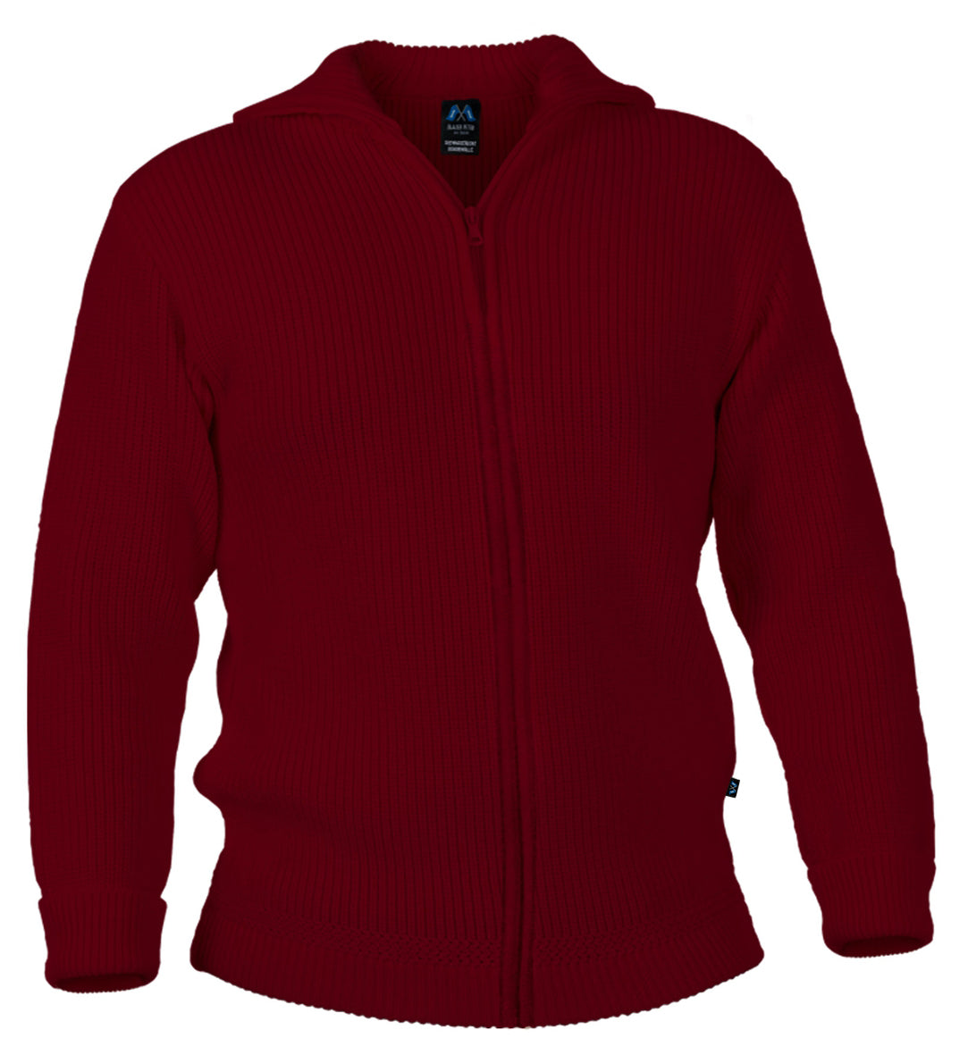 Hochwertige Merino-Troyer-Jacke aus 100% Merinowolle in der Farbe Weinrot