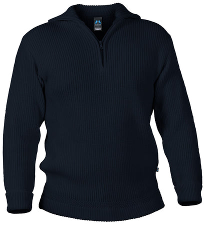 Hochwertiger Merino-Kinder-Troyer aus 100% Merinowolle in der Farbe Marine